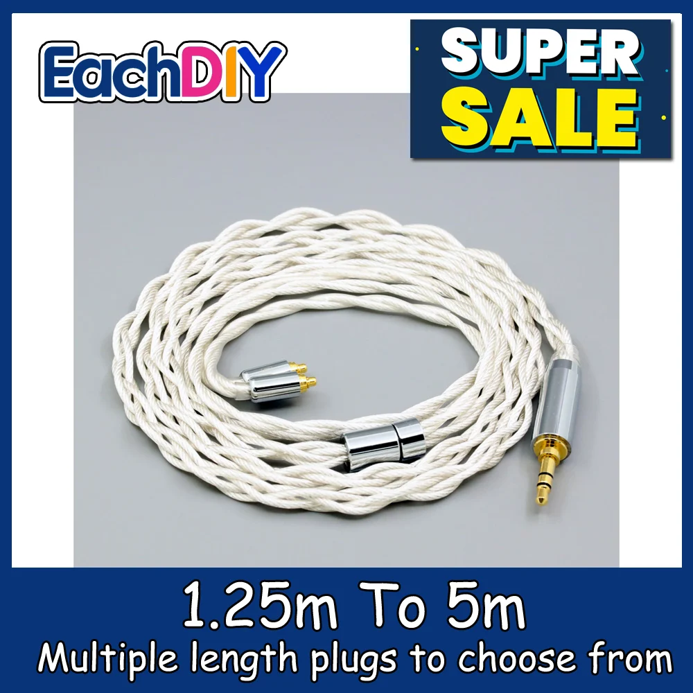

For AKG N5005 N30 N40 MMCX Graphene 7N OCC Silver Plated Type2 Earphone Cable LN008123