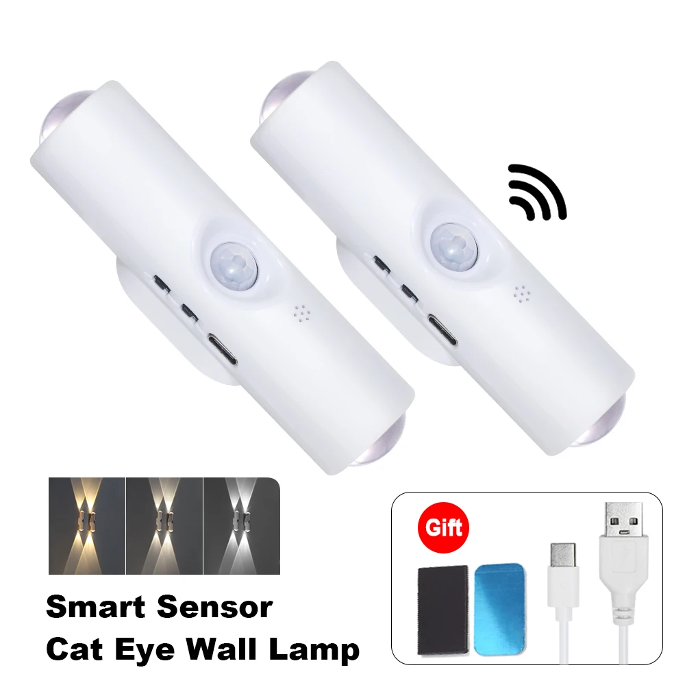 モーションセンサーライトワイヤレス LED ナイトライトベッドサイドランプ USB 充電式キャビネットワードローブランプ階段バックライトキッチン LED