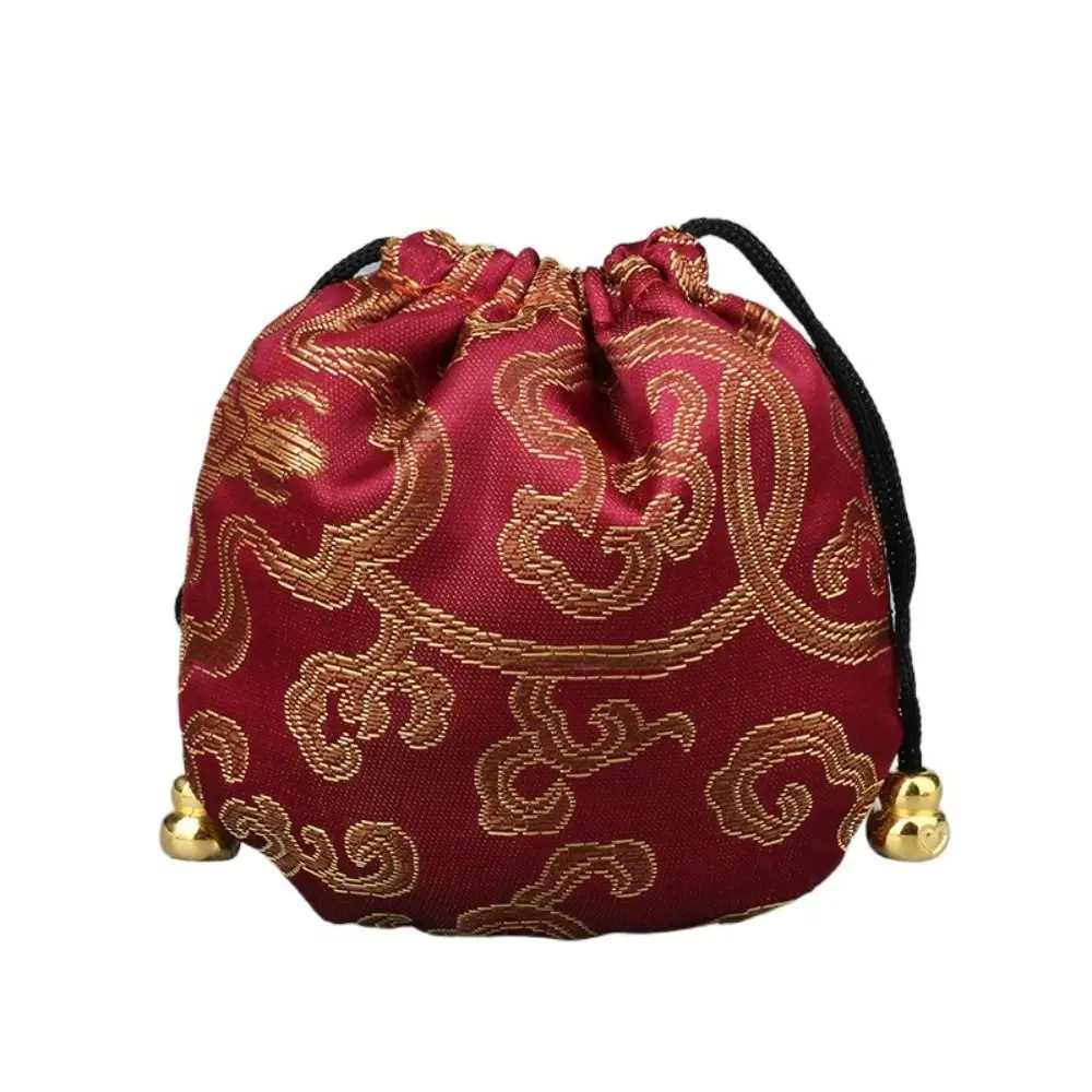 

Auspicious Cloud Multi Color Embroidery Bracelet Bag Chinese Style Storage Bag Jewelry Organizer Jewelry Case Women Jewelry Bag