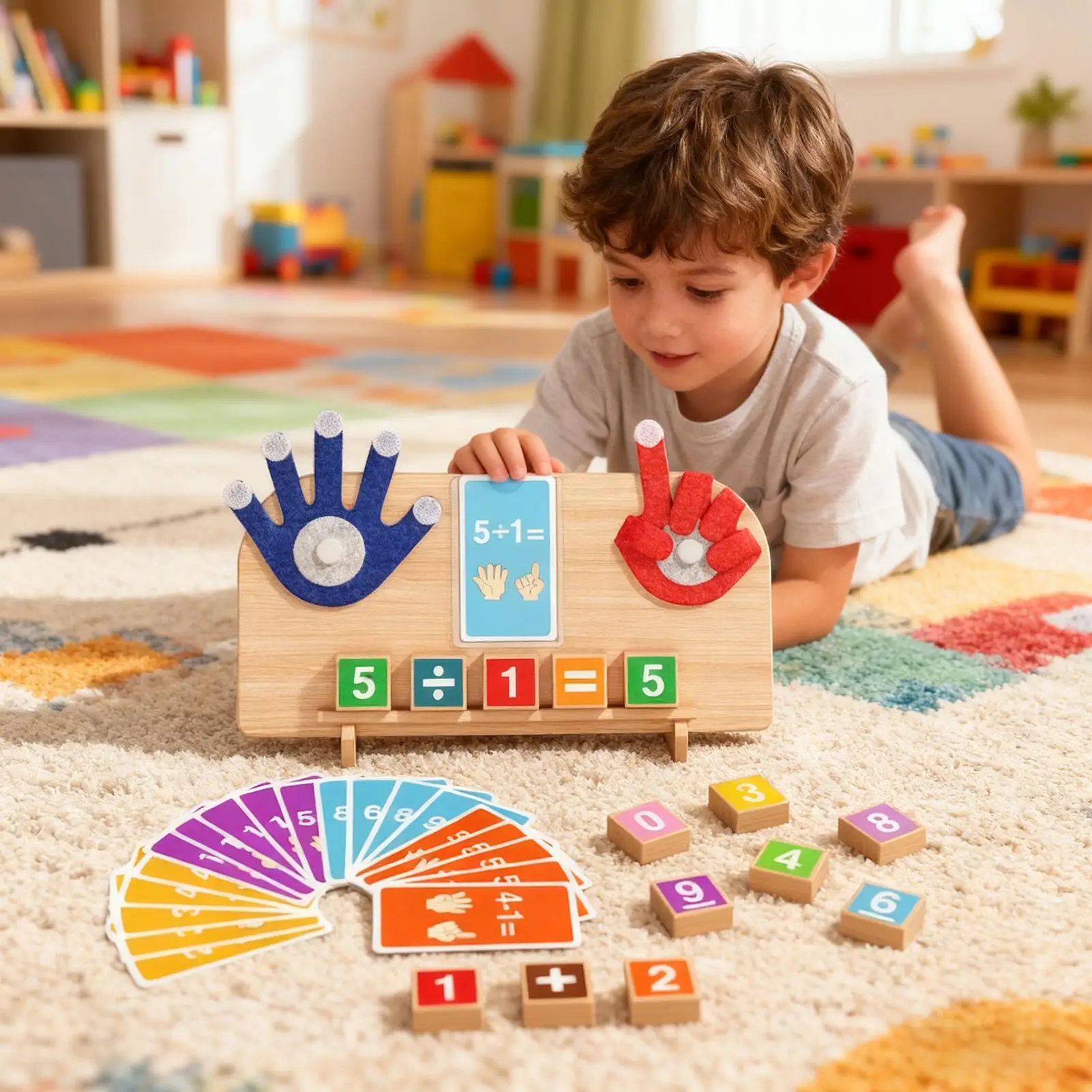 Math Learning Toys 3-6 Years Old Educational Arithmetic Preschool Math Manipulatives Counting Blocks For Preschoolers Students