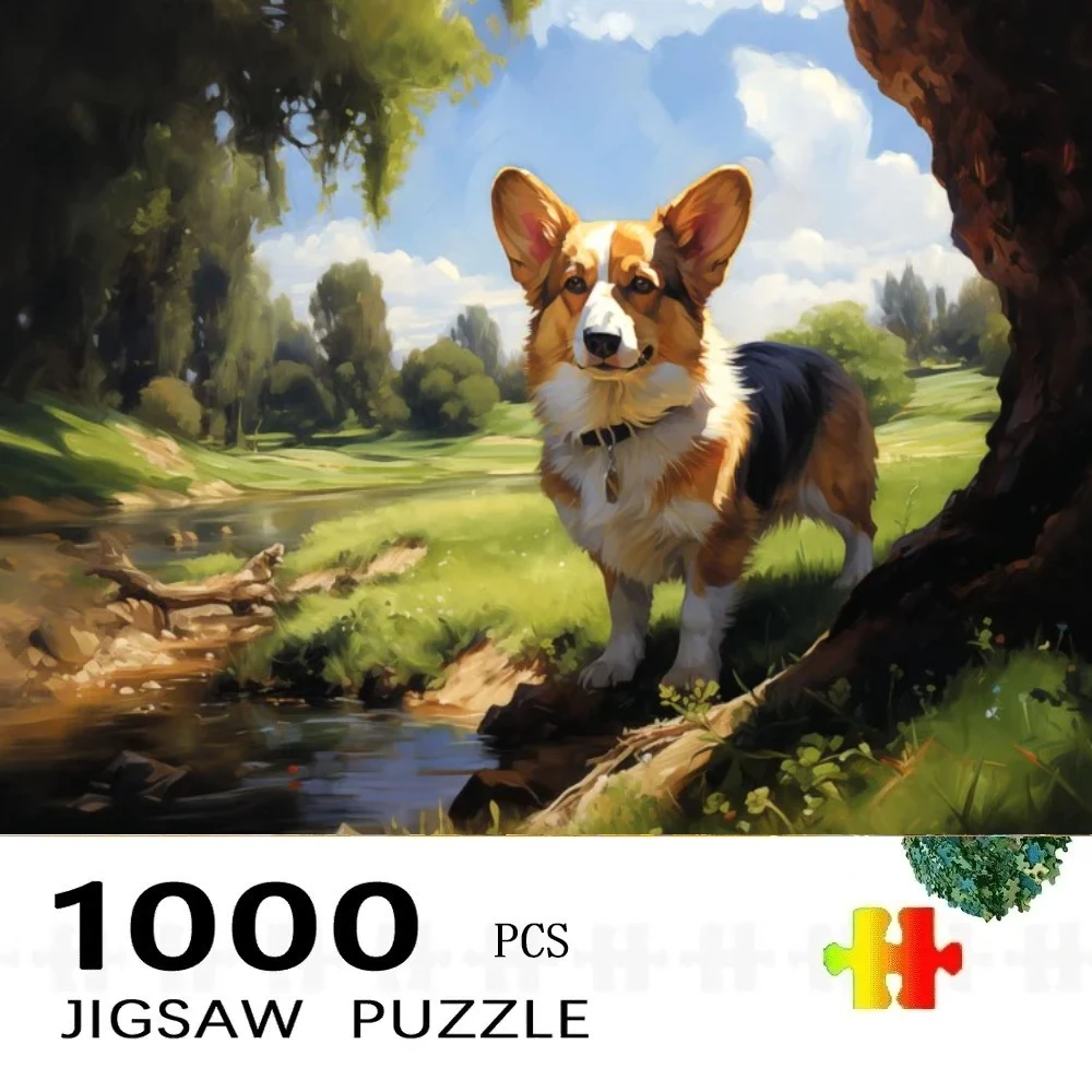 

Пазлы «Уэльский корги» из 500 деталей: увлекательная семейная игра для игровой комнаты, спальни, гостиной, отличный подарок