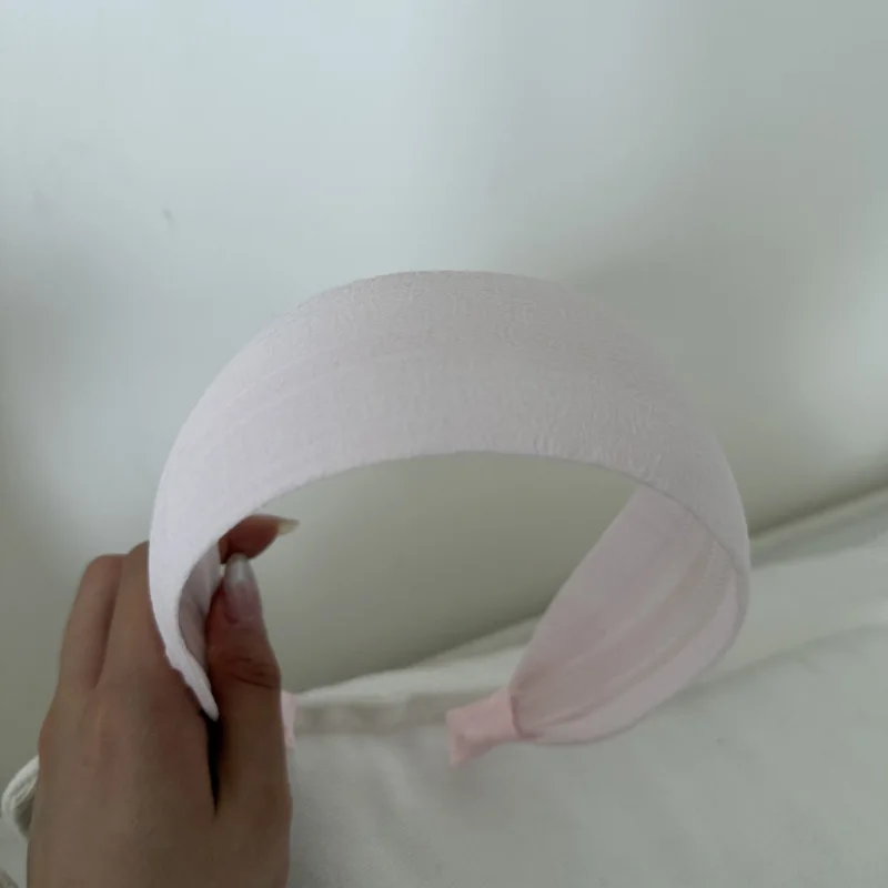 Koreanisches farbiges Stirnband für Damen, hochgeschnitten, aus Stoff, Haaraccessoire für den täglichen Gebrauch, zum Gesichtwaschen, Haarspange, Kopfbedeckung – Detail 5