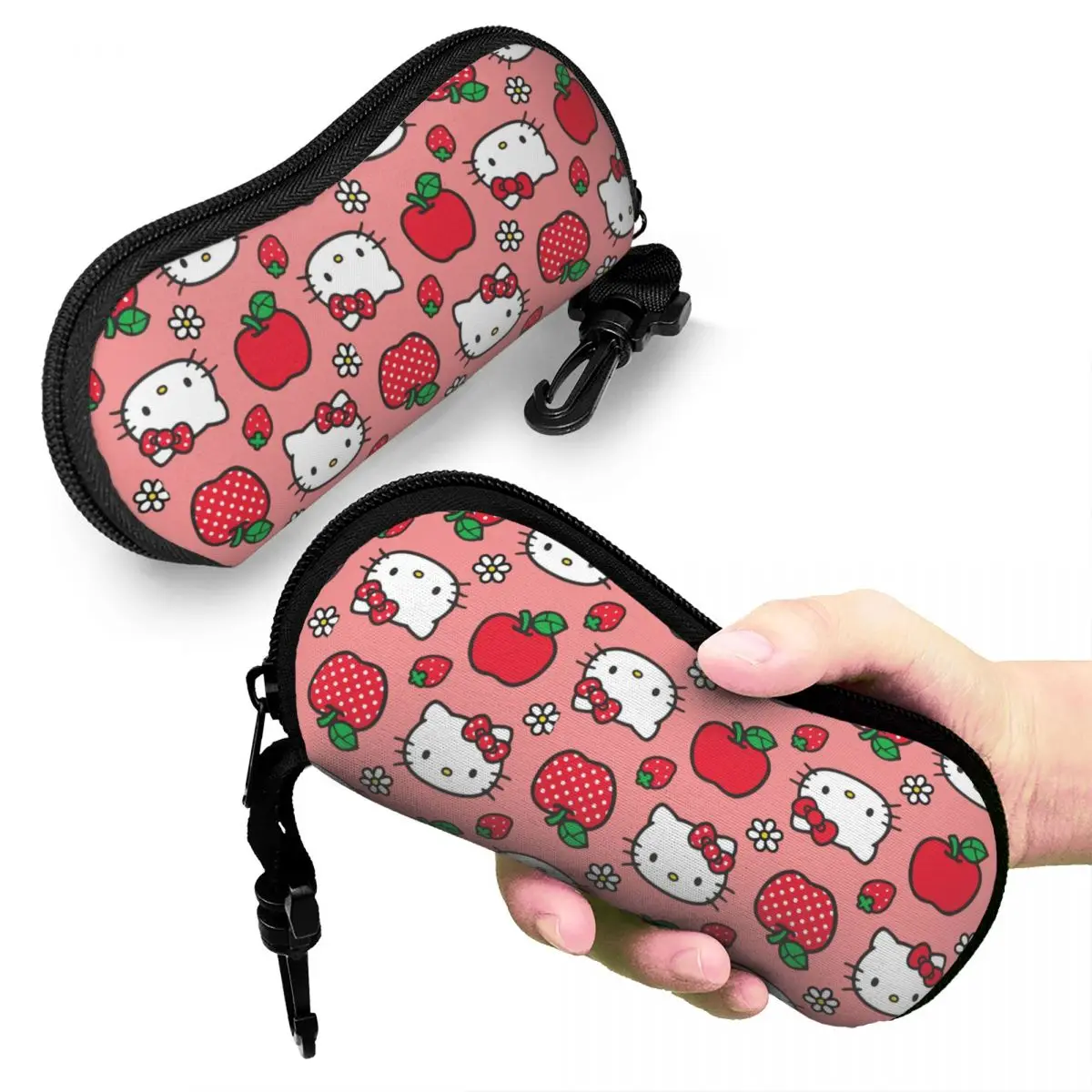 Sanrio Cute Hello Kitty Accessories Glasses Case for Women Men Anti-Fall Cartoon Eyeglasses Storage Box Protector Eyeglasses Box