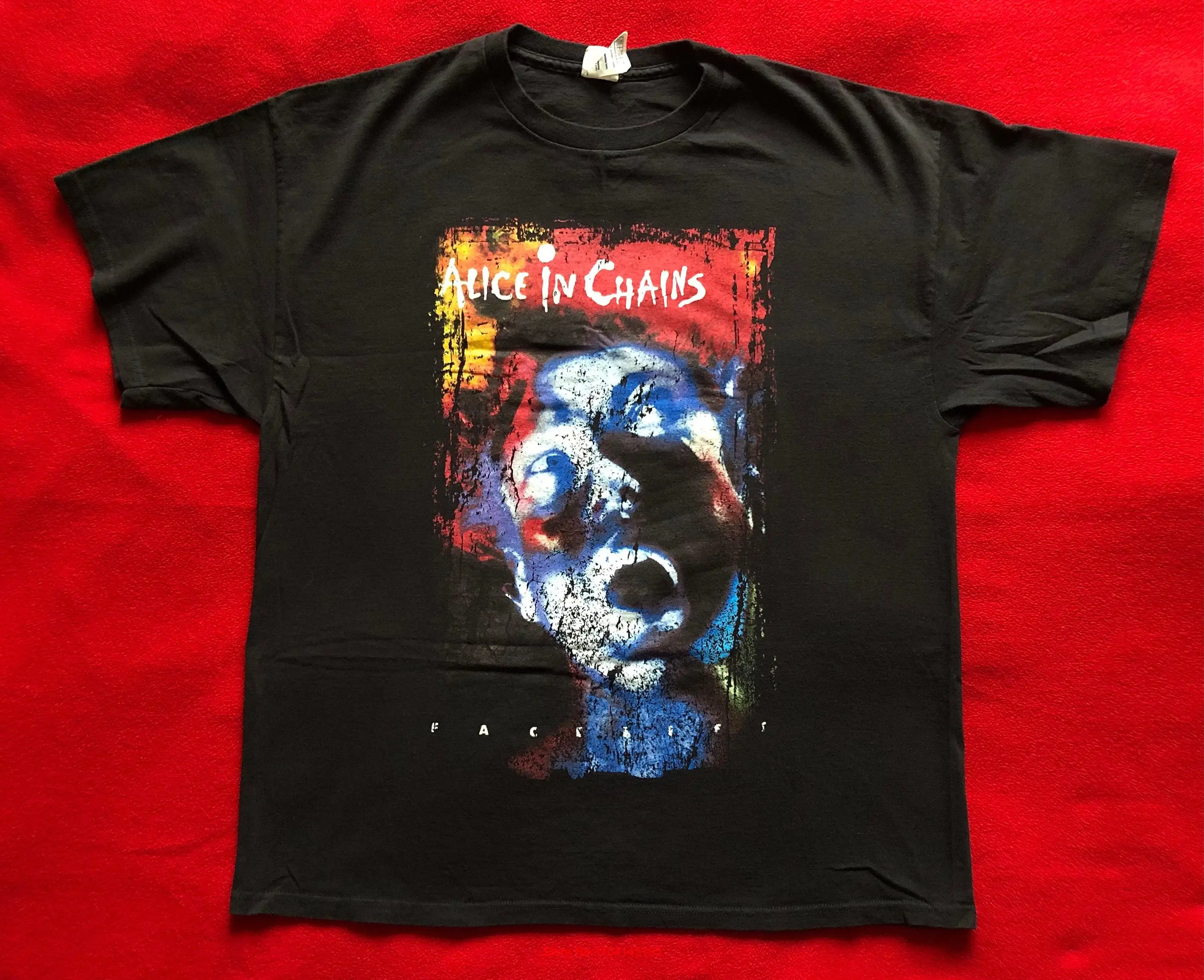 Alice In Chains Extremely Rare Vintage pre owned Facelift man s XL shirt long or short sleeves