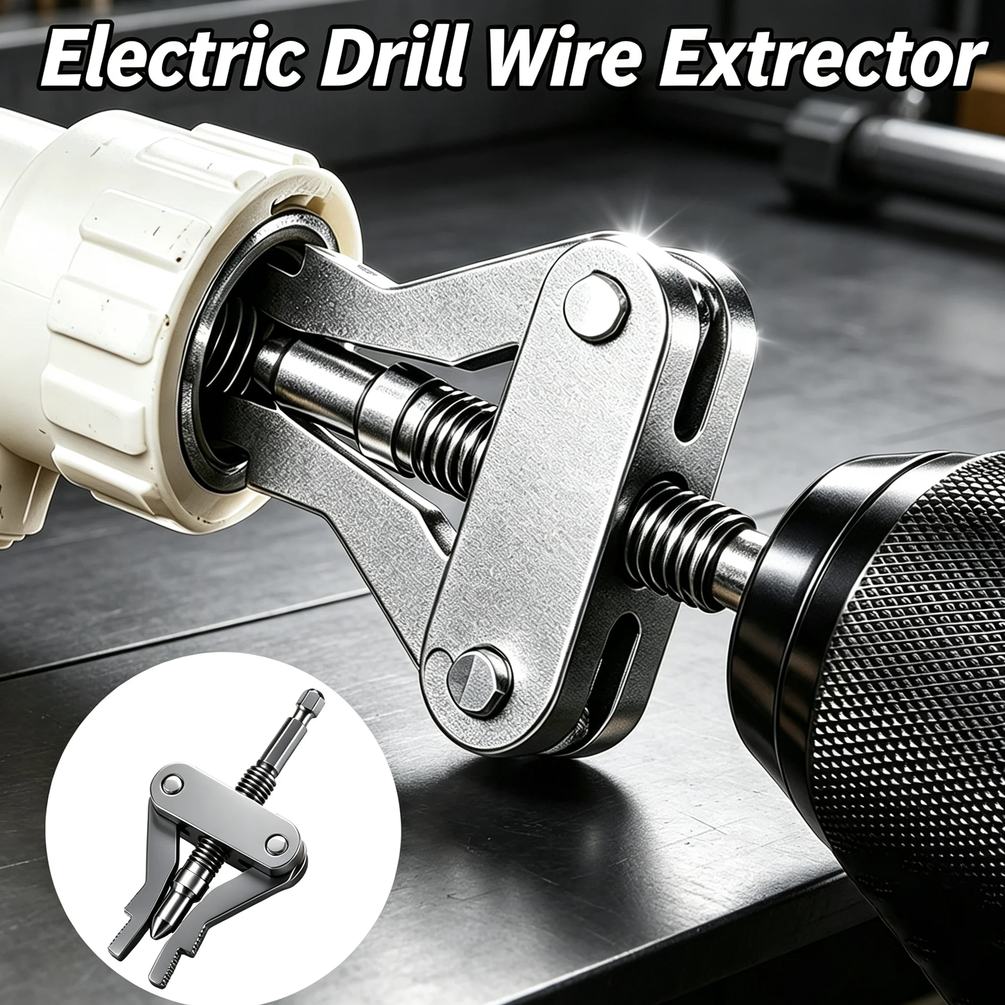 Broken Pipe Extractor Universal Faucet Valve Stuck Insert Remover Hex Shank Drill Powered Heavy Duty Plumbing Repair Tool Kit