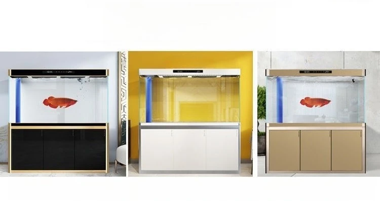 

fish tank aquarium, large and small, no water change, living room for home use, feng shui lucky, ultra-white glass,