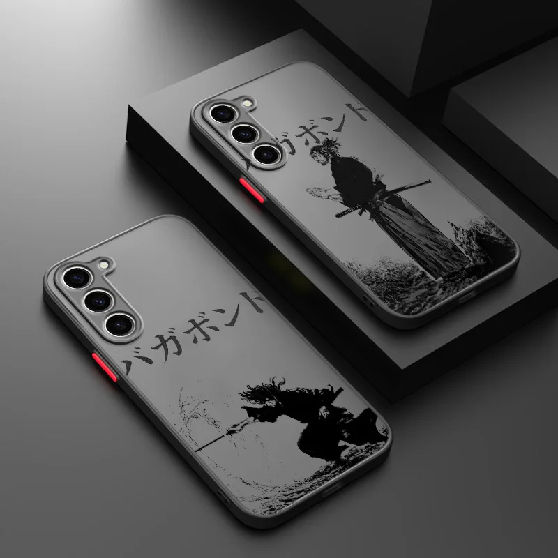 Vagabond Manga Phone Case For Samsung S9 S10 S20 S21 S22 S23 S24 Plus Lite Ultra FE Frosted Translucent Cover Soft