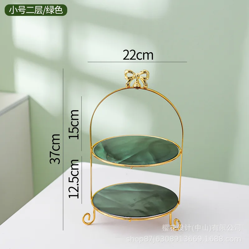 Multilayer Cake Stand Glass Pan Dessert Plate Display Bread Storage Rack Fruit Sushi Jewelry Tray