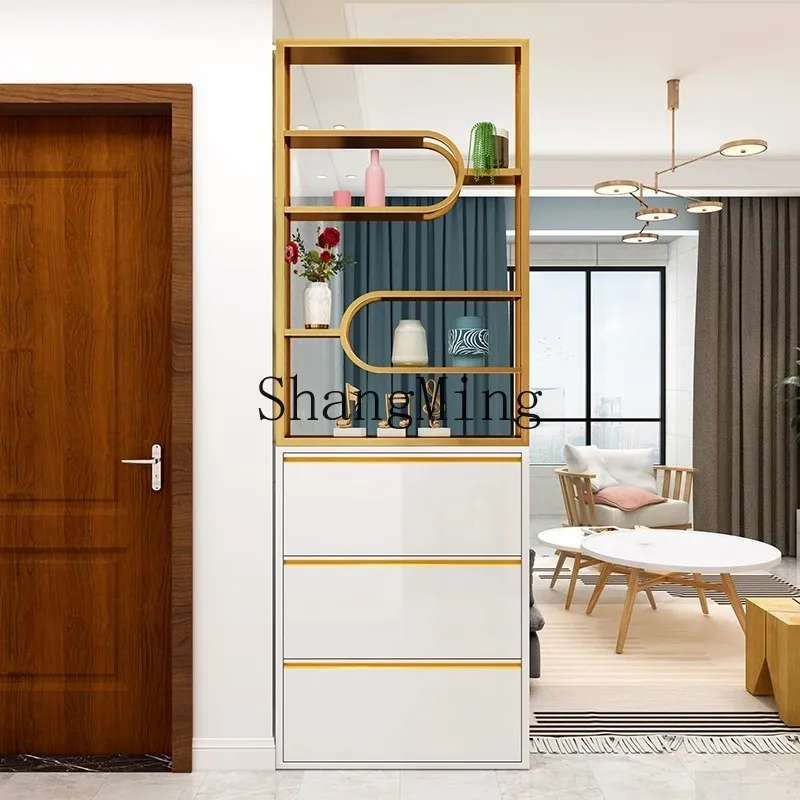 

LXY foyer, screen porch, shoe cabinet against the wall, home entrance, living room partition rack