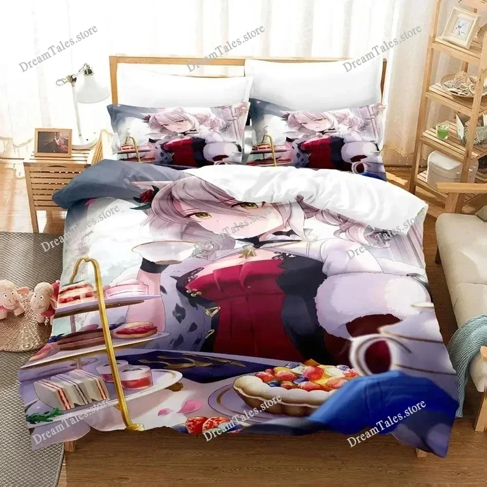 

New Echocalypse Bedding Set Single Twin Full Queen King Size Bed Set Adult Kid Bedroom Duvet Cover Sets 3D Print Game Anime741