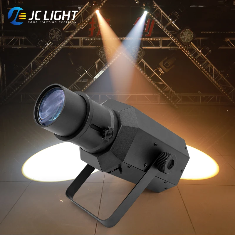 Imagem -05 - Mini Led Follow Spot Lamp Pequena Lâmpada Zoom Luz de Perfil para Disco Night Club Fase de Eventos Projetor Hotel Decoração Home jc 30w