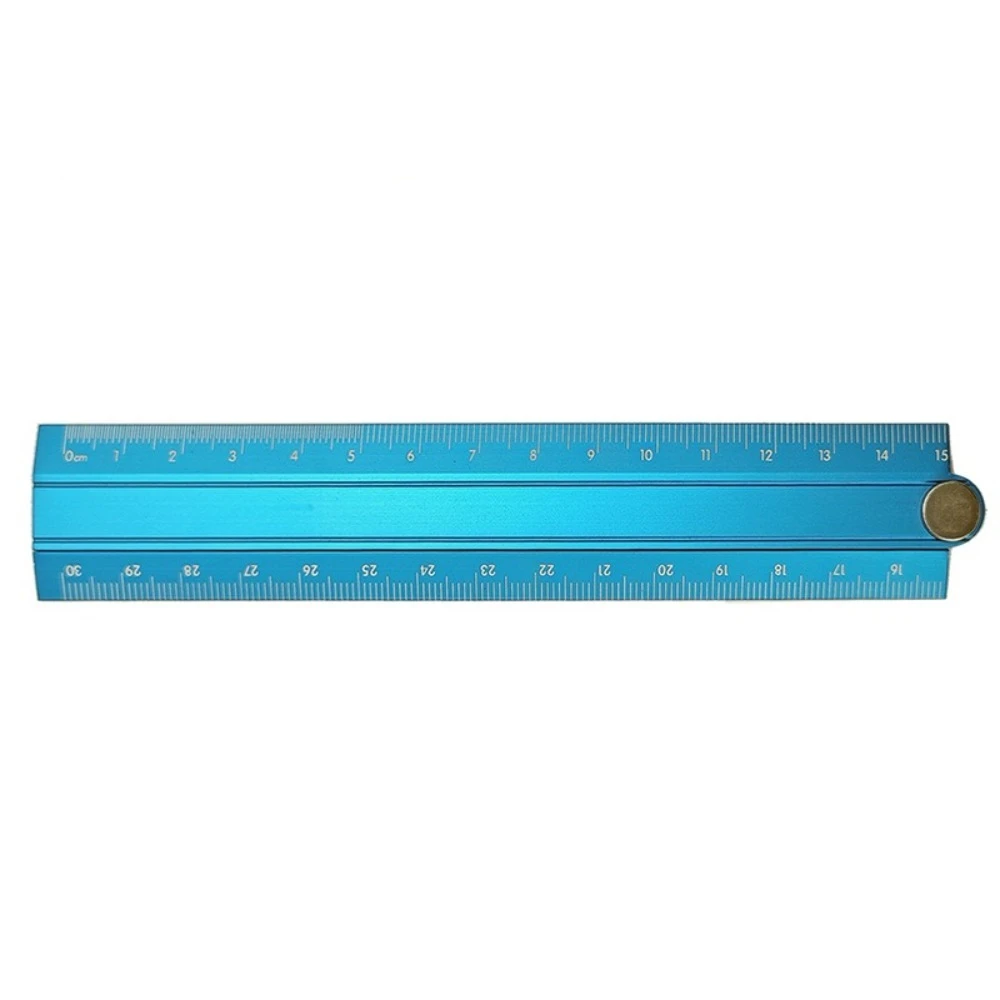 

Simple Style Folding Ruler Aluminum Alloy 15cm 30cm Metal Stationery Rule Foldable Creative Student Drawing Measuirng Tool
