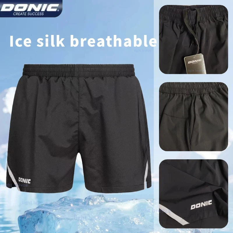 

Donic Table Tennis Shorts Men's and Women's Quick Drying Breathable Table Tennis Clothing Sports Shorts Training Shorts 93212