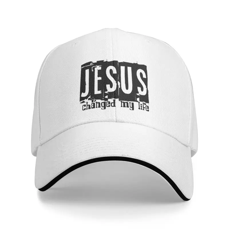 Custom Jesus Changed My Life Baseball Cap for Men Women Adjustable Dad Hat Outdoor