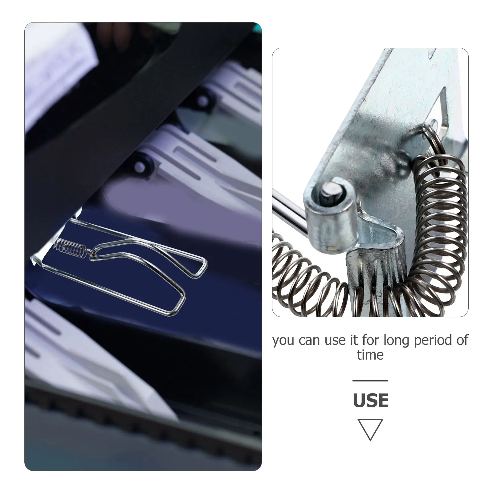 5 Pcs Cash Register Money Insert Small Metal Clip Banknote Storage Drawer Clips view 3