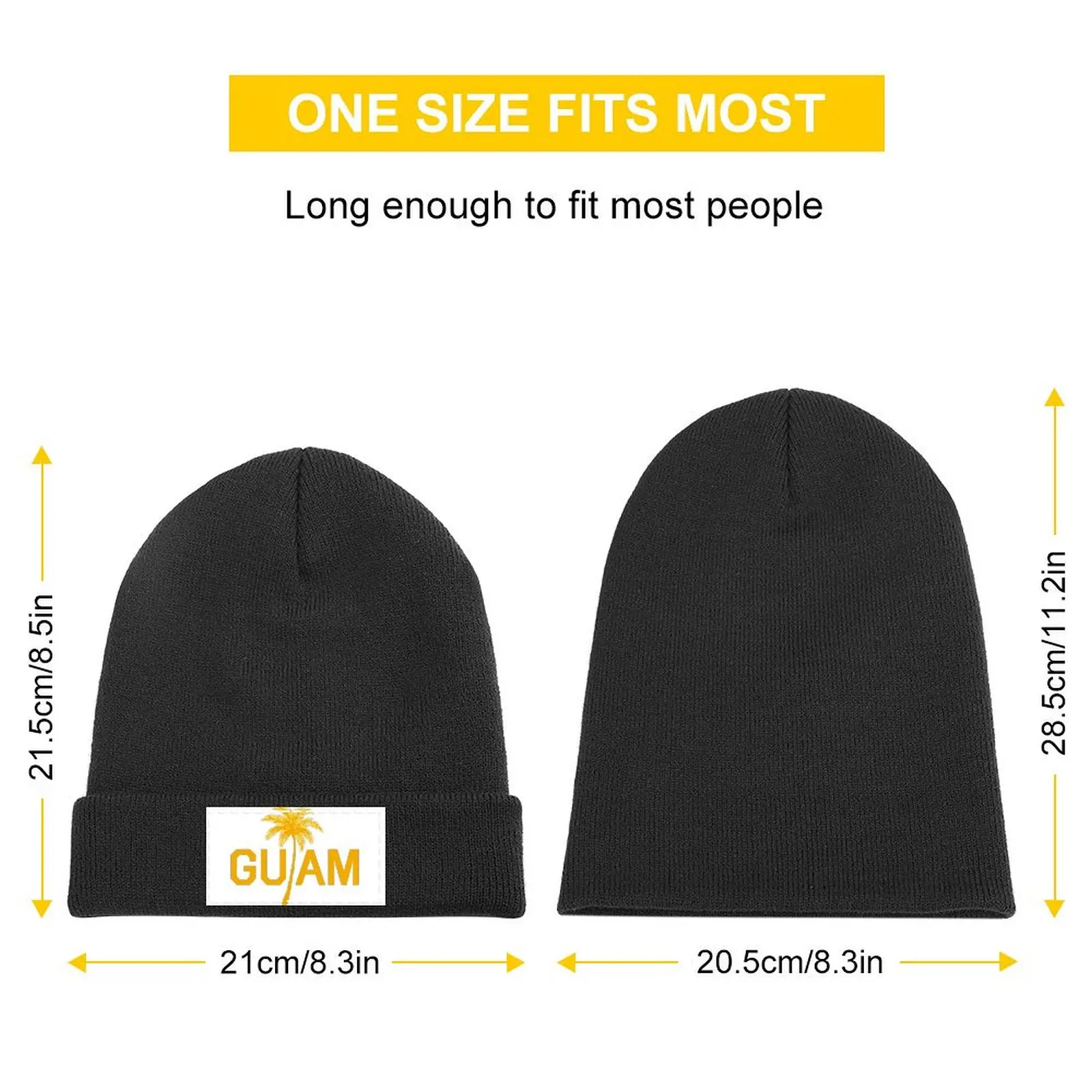 Guam Island Life Knitted Cap Anime Hat party Hat black Caps For Women Men's