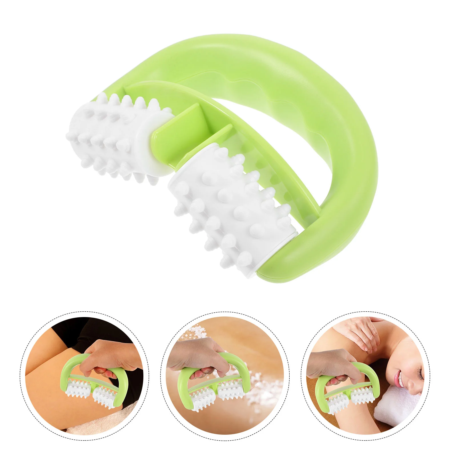 

Cervical Spine Massager Body Roller Stick Leg Sole of Foot Pp Handheld Fitness Calf for Muscles