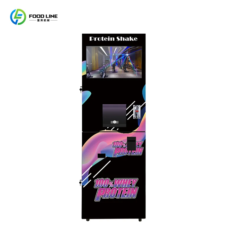 Intelligent Self-Cleaning Protein Milkshake Vending Machine with Multi-Flavor Selection FL Customized