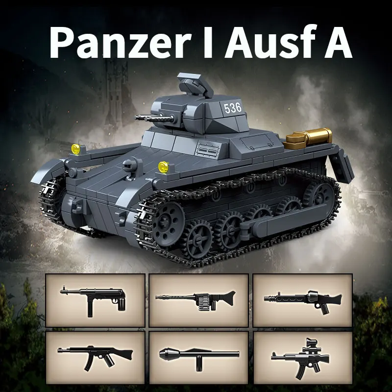 

Классические строительные блоки танка 20-го века, развивающие игрушки-головоломки для сборки бронеавтомобилей, образовательные модели ручной работы для Чи