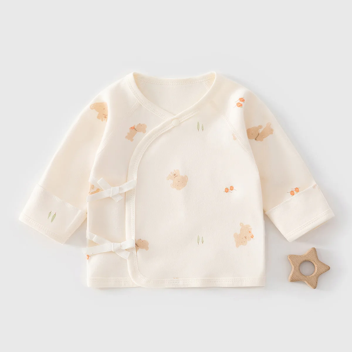 

Half Back Top for Newborn Babies Delivery Room Baby Coat High-quality Pure Cotton Baby Clothes for Newborns Aged 0-3 Months