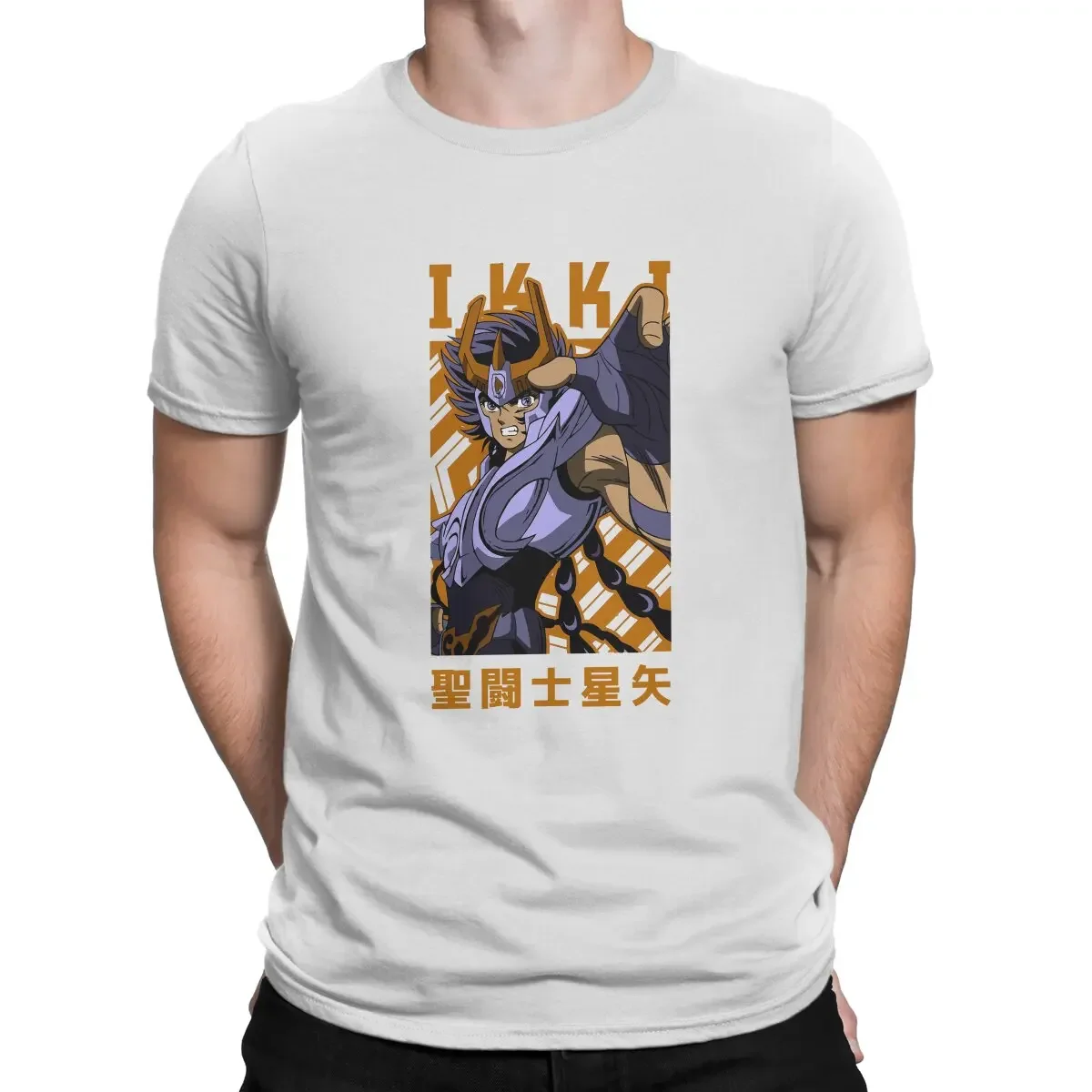 SaintSeiya Phoenix Ikki T Shirt Harajuku Grunge Men's Tshirt Polyester Men Clothes