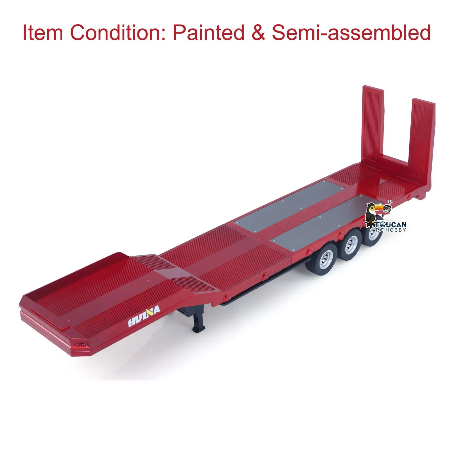 1/18 RC remorque HUINA 1502 Semi-remorque à plat pour 1/18 HUINA 1501 770s RC tracteur camion voitures télécommandées modèle RC jouets