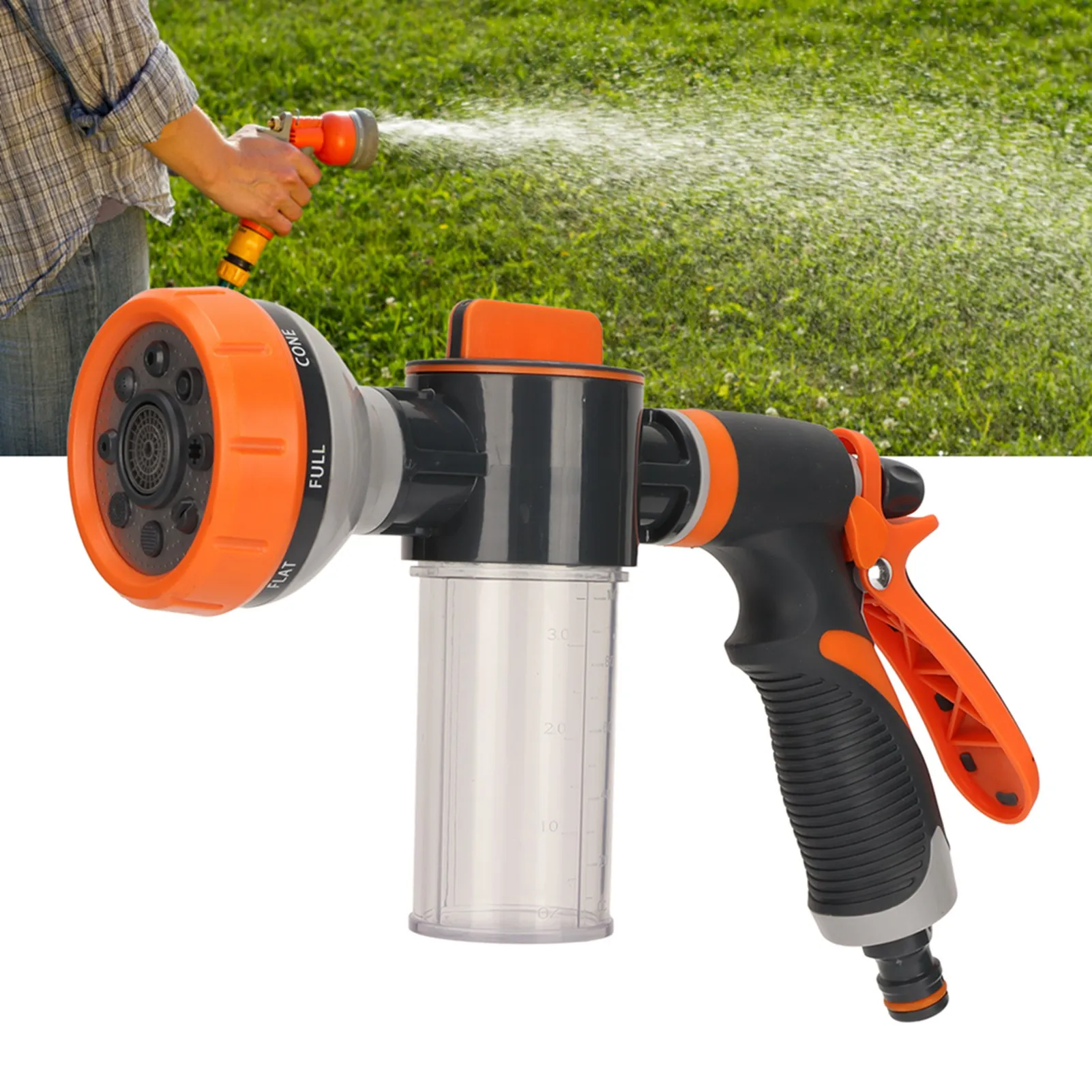 Car High Pressure Washing Watering Foam Sprayer 8 Modes Garden Watering Foam Sprinkler Cars Cleaning and Maintenance Tools