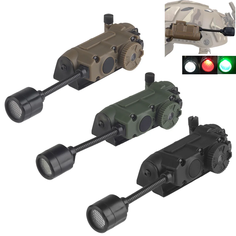 التكتيكية Sidewinder خوذة مصباح ضوء إحترافي أحمر/أخضر/أزرق/أبيض/IR رئيس IFF ضوء الصيد الصيد مساعد مصباح ليد جيب