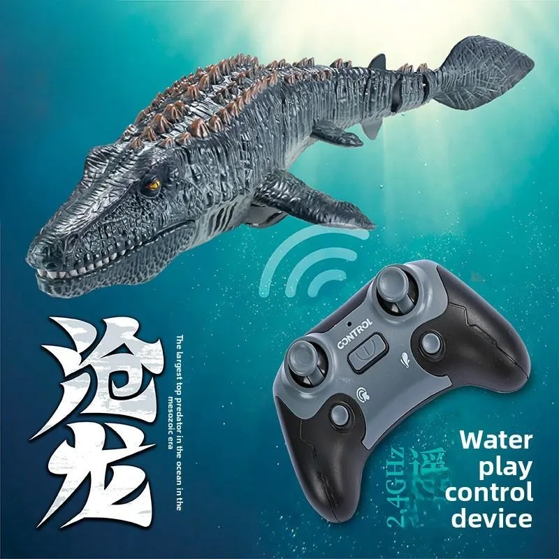 

Children's remote-controlled mosasaurus toy, large electric dinosaur, can swim in water, realistic model, capable of swimming