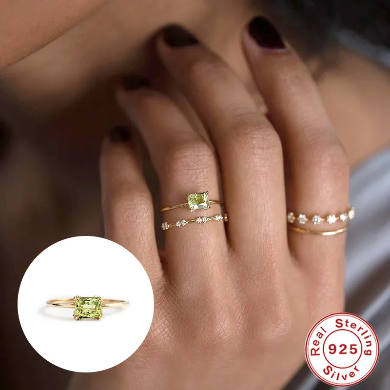 

AIDE стерлингового серебра 925, геометрическое индивидуальное глянцевое круглое кольцо для женщин, классические роскошные свадебные ювелирные украшения