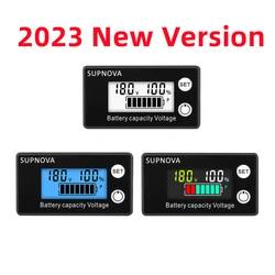 6133A Battery Capacity Indicator DC 8V-100V Lead Acid Lithium LiFePO4 Car Motorcycle Voltmeter Voltage Gauge 12V 24V 48V 72V