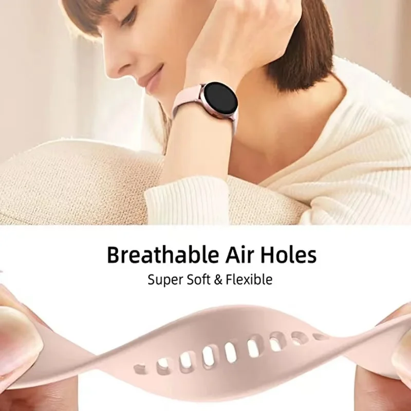 20 22mm Sport Soft Silicone Bands For HUAWEI WATCH 5 4 Pro Strap For Huawei Watch GT5/4/3/2 46mm 42mm Replacement Wrist Bracelet