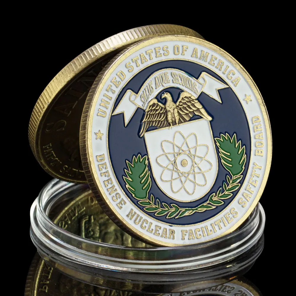 US Defense Nuclear Facilities Safety Board Souvenir Coin Saint Micheal Pattern Challenge Coin Silver Plated Commemorative Coin