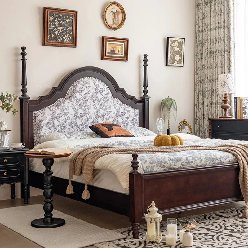 

Wooden Girls Massage Bed Bedroom Headboards Modern Single Loft Simple Bed Princess Platform Letto Matrimoniale Unique Furniture