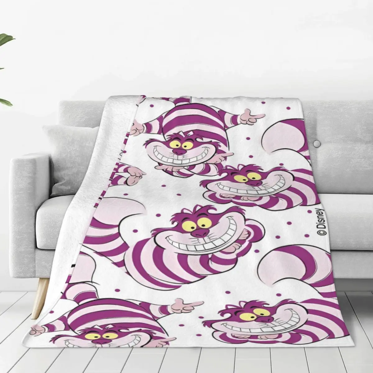 Super Soft Blanket Picnic Alice In Wonderland Throw Blanket Flannel Bedspread For Home Decor Fluffy Sofa Bed Cover