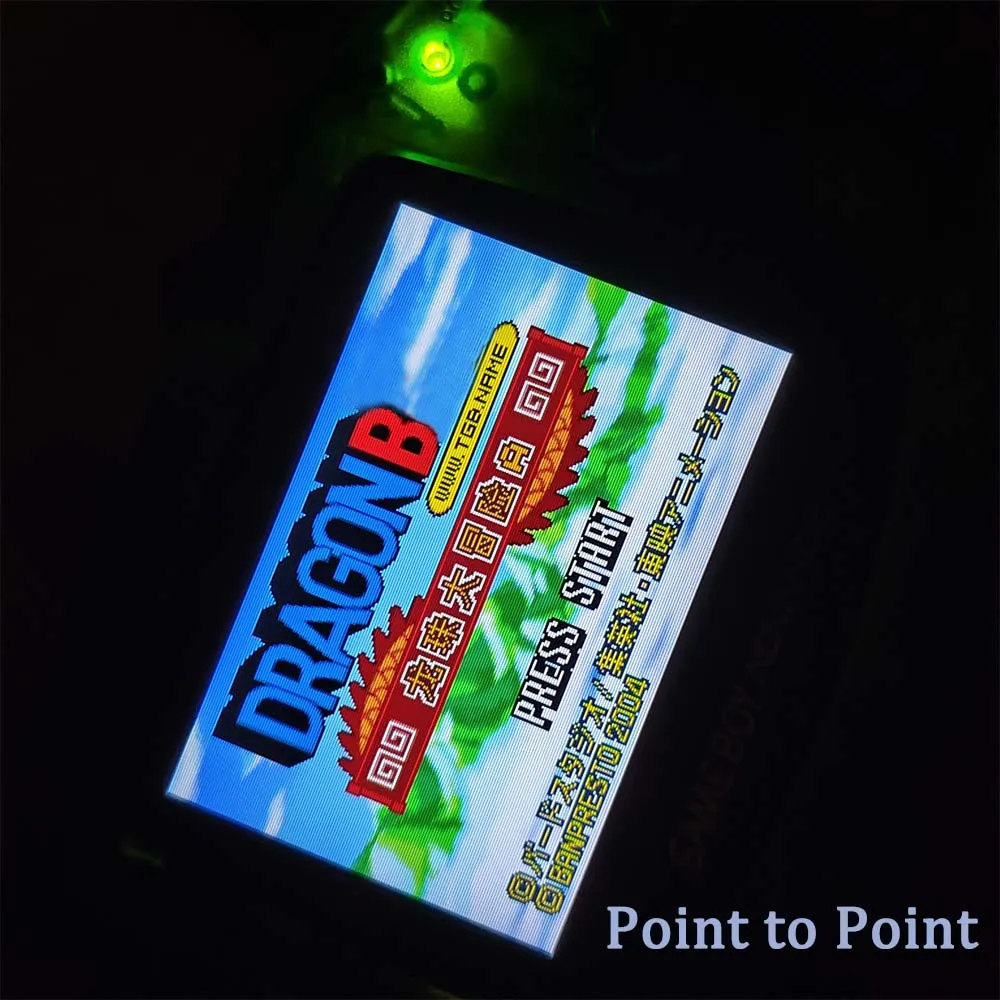 Kits de tela lcd pré-laminada ips v4 para gba destaque kit de tela lcd ips com caixa personalizada suporte 15 níveis de brilho