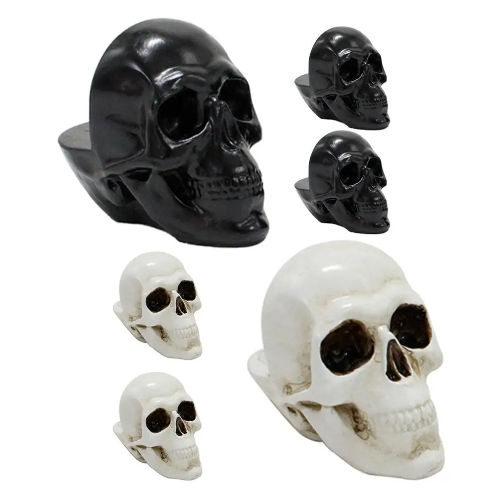 

6 Pcs Skull Flower Pot Foot Mat Plant Feet Risers Zombie Birthday Party Decorations for Pots Outdoor Resin