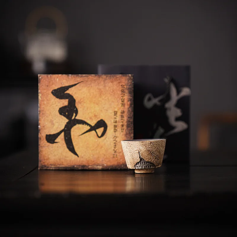 

Gilt Silver Master Cup Single Cup Vintage Coarse Pottery Japanese Tea Set Handmade High-grade Ceramic Tea Cup High-end Kung Fu T