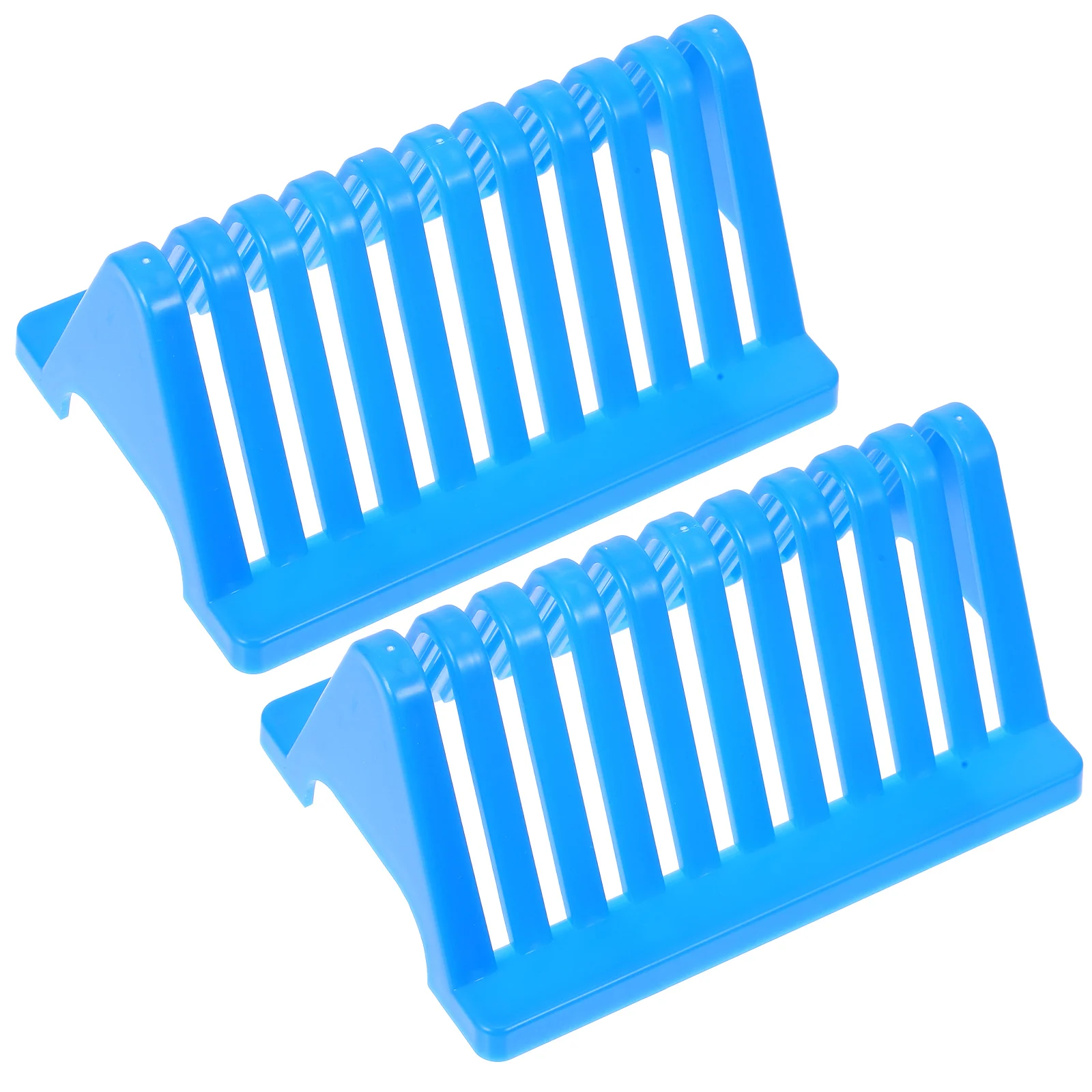 

2pcs Microscope Slides Staining Rack Plastic Laboratory Slide Holder For Drying Storage Worktop Microscope Slides Organizer