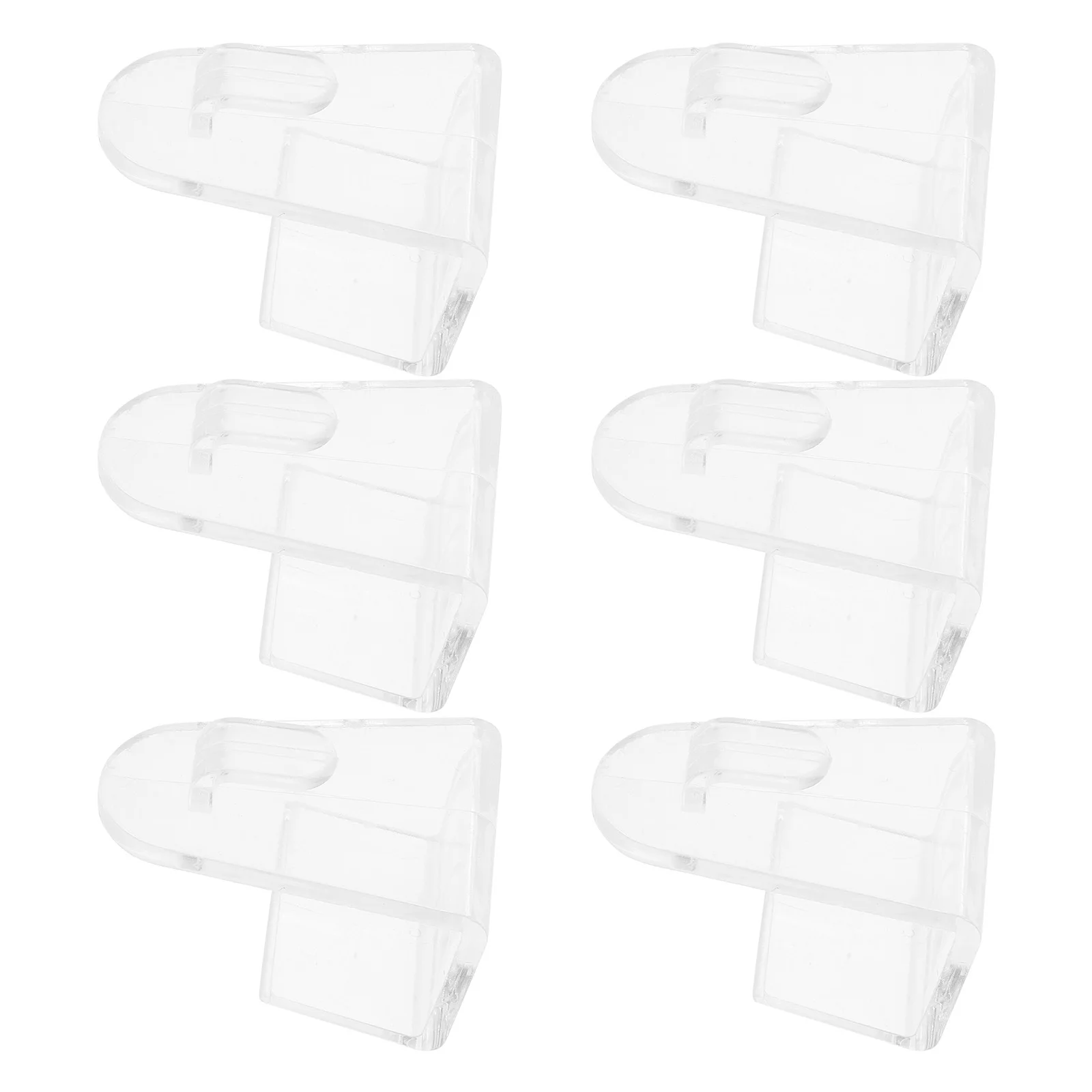 6Pcs F-Shape Curtain Brackets Classic Color Easy Installation Curtain Brackets F Bracket Bracket