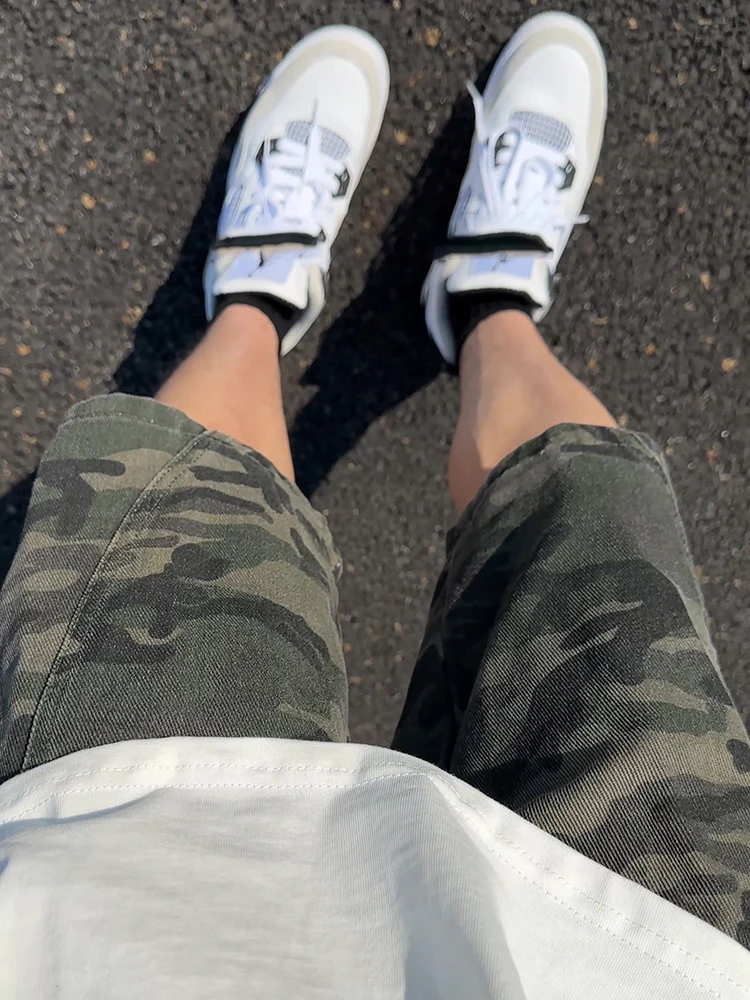 

American Sle Camouflage 4-Part Men's orts Summer Trendy Brand Workwear Straight Leg Casual Five-Part Pants