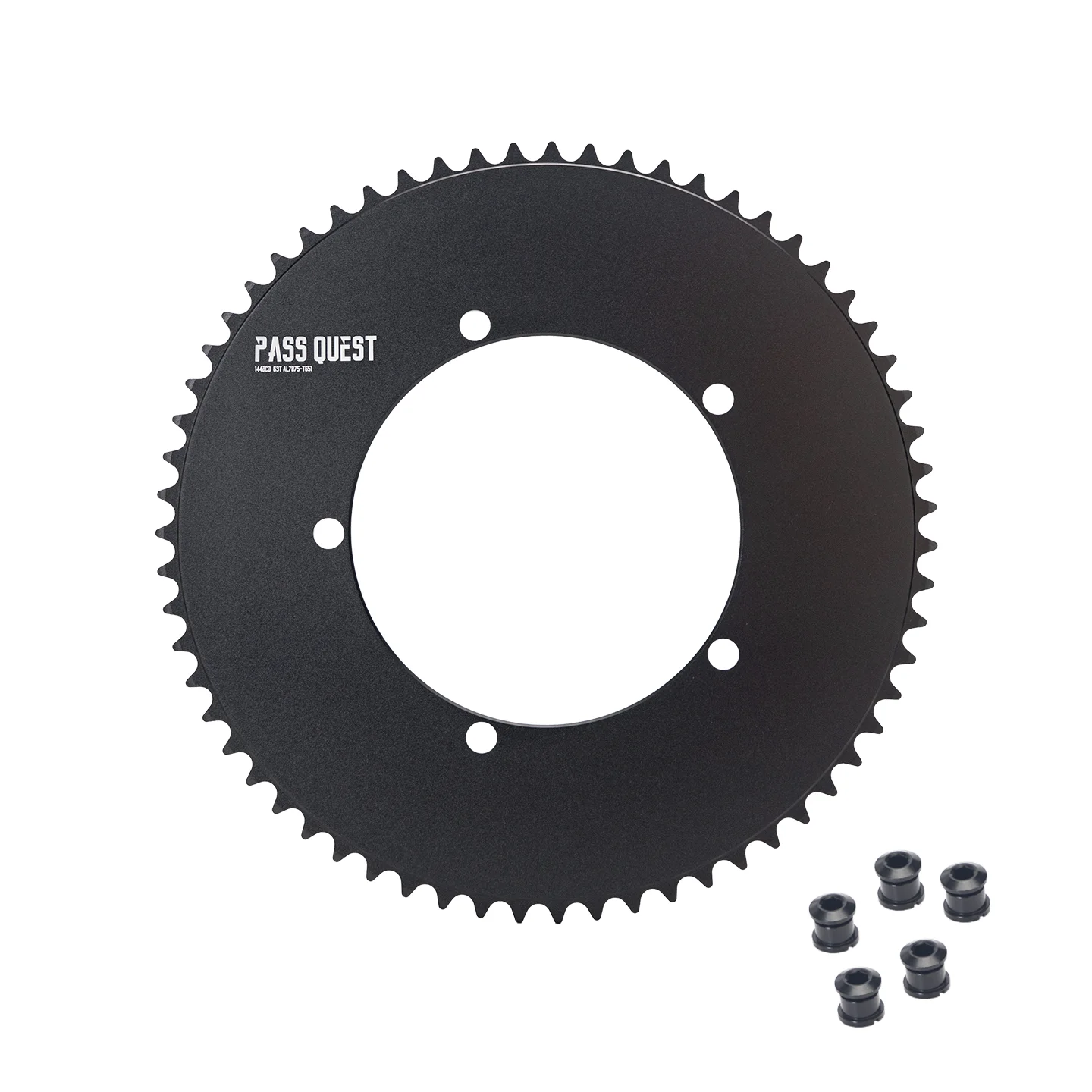 

PASS QUEST 144BCD Chainring Fixed Gear Fixie Road Bike 46-66T Round Mountain Venue single speed gear disc