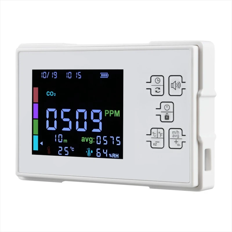 Kooldioxide Detector Co 2 Meter Gasdetector Luchtkwaliteitsmonitor Formaldehyde-Detector