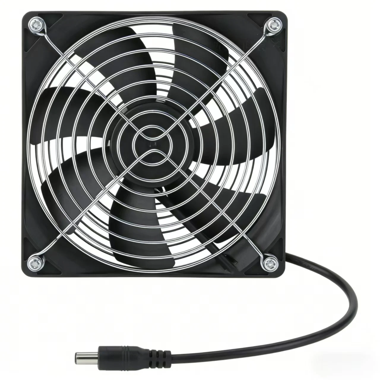 ZINIKIF 12V DC Fan, IPX6 Waterproof Rating, Can Be Used with Solar Power for Greenhouses, Storage Rooms, and Chicken Coops