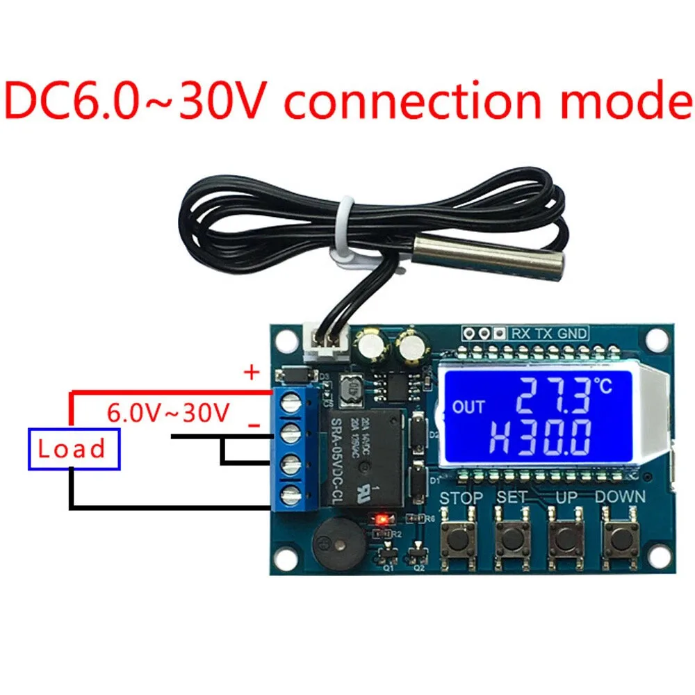 XY-T01 PCB Temperature Control Featuring Dual Mode Operation Waterproof Probe and Real Time Temperature Reporting