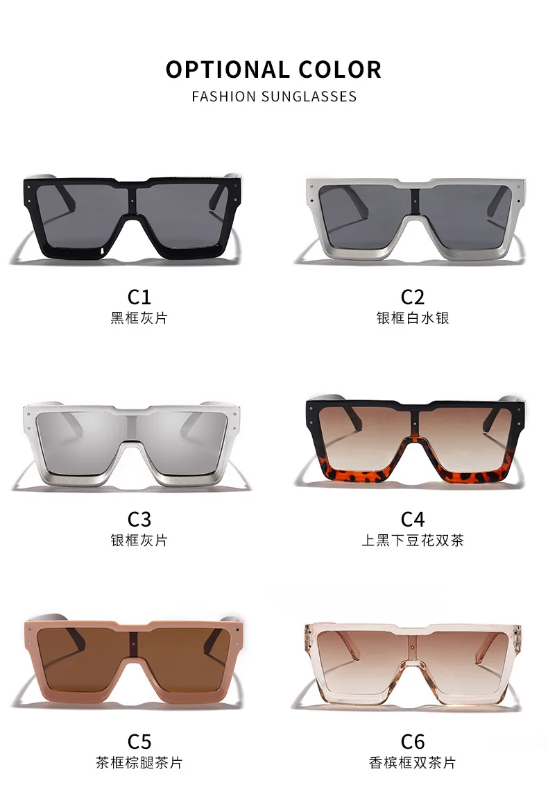 Neue Vintage Quadrat Sonnenbrille Frauen Männer Marke Rechteck Sonnenbrille Weibliche Oval Brillen Oculos De Sol für Männlich Weiblich Brillen – Detail 7