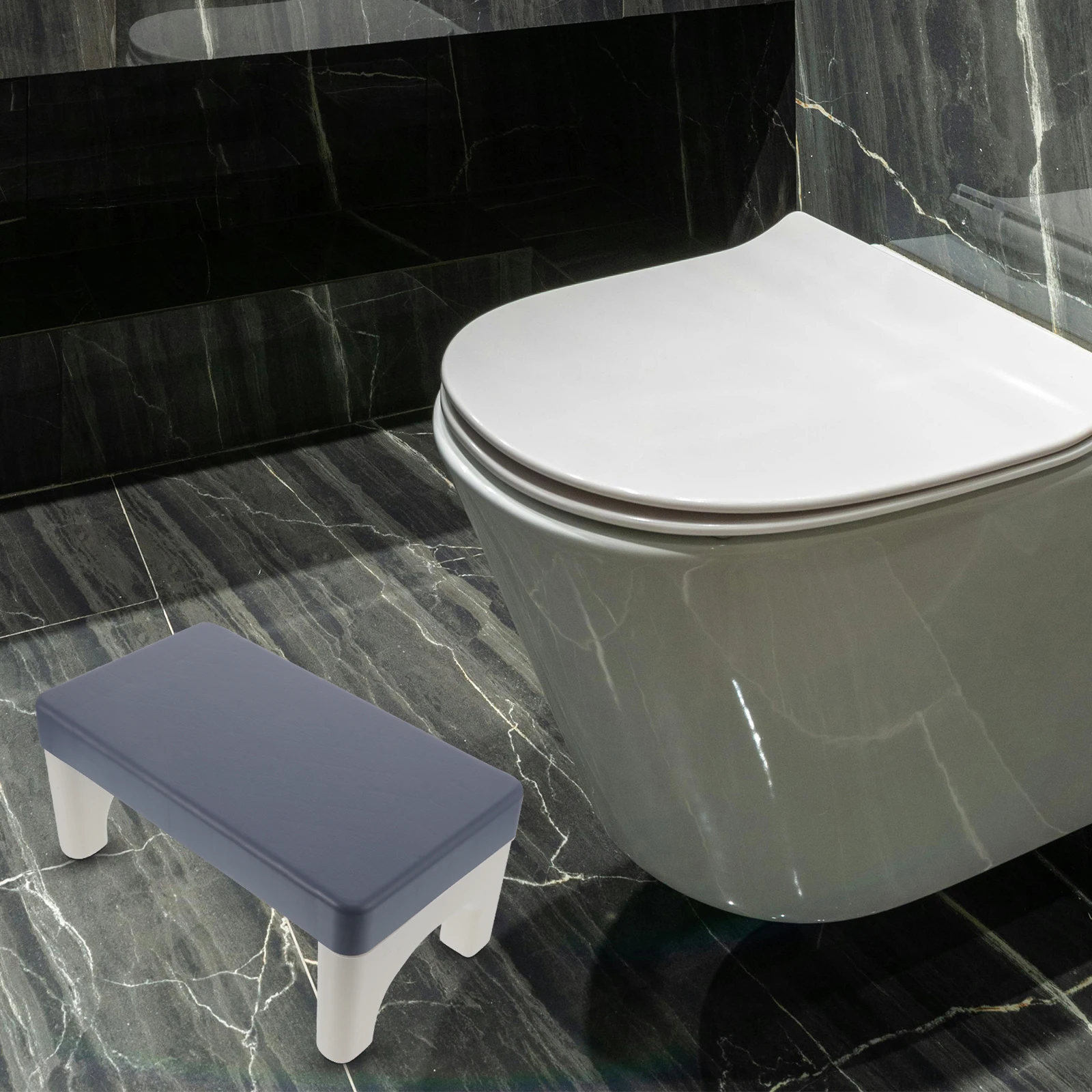 

Thickened Durable Toilet Adult Non Slip Bathroom Friendly Squatting Foot Stool Training Seat Anti Slip Base