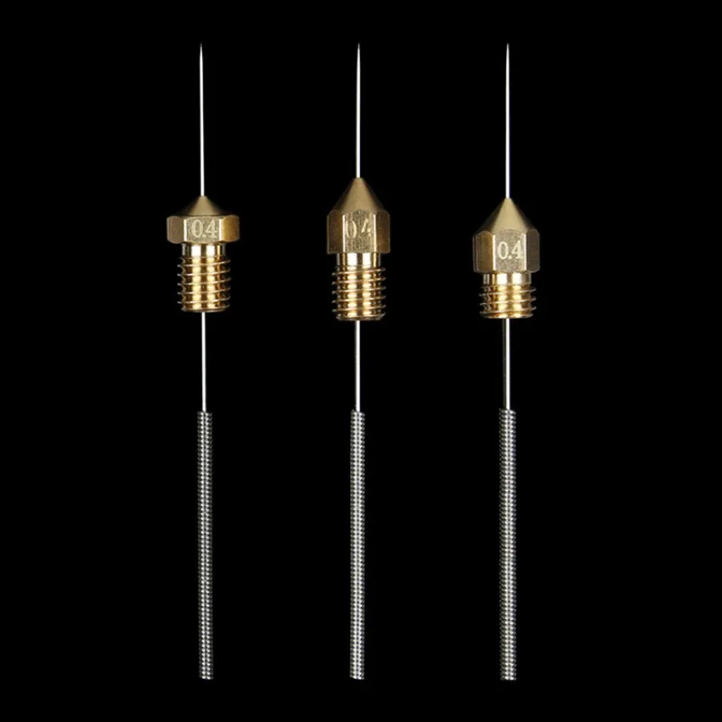 3D Printer Accessories Mk8 Nozzle e3d V6 Nozzle Cleaning Drill Steel Needle Cleaner Stainless Steel Blocking Needle