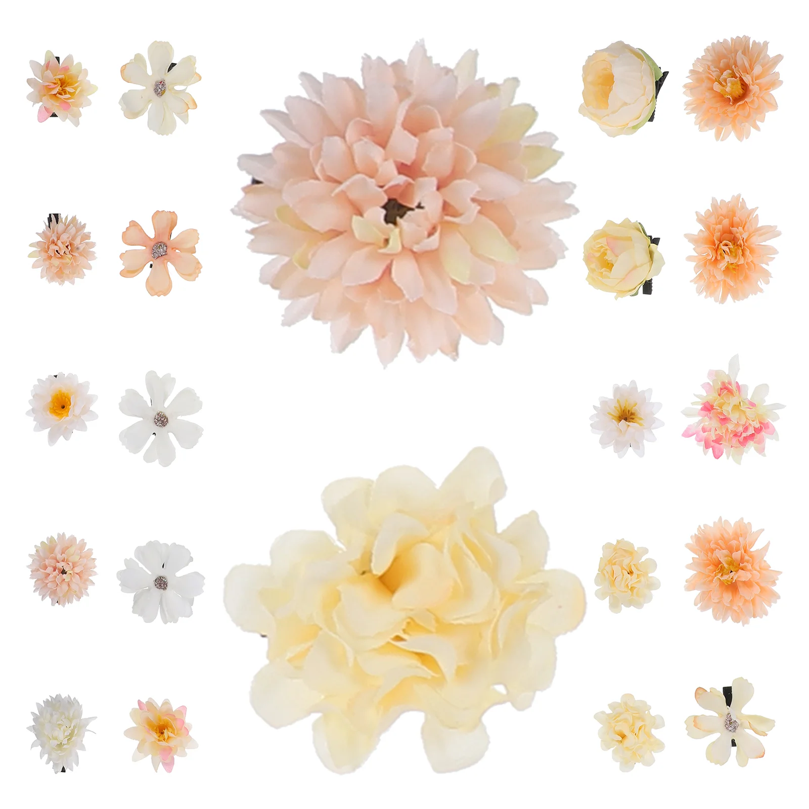 Flower Hairpin Bride Clips Small Floral Cute Accessories for Women Womens Girls Barrettes