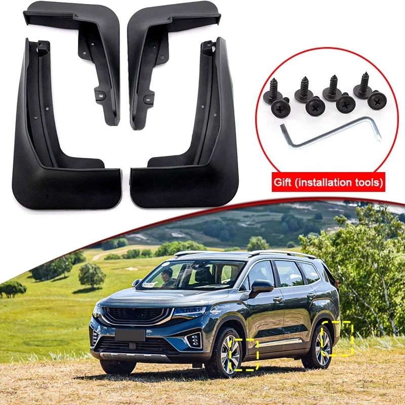 

Car Styling For Geely Okavango Proton X90 2020-2023 Car Mud Flaps Splash Guard Mudguards MudFlaps Front Rear Fender Accessories